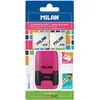 Image de Milan Touch Duo Taille-crayon avec gomme + 2 gommes de rechange Transparent Transparent One Size