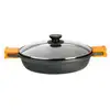 Image de Bra Efficient Pot Bas Avec Couvercle 36 Cm Noir Noir One Size