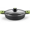 Image de BRA A400528, 2,3 l, noir, aluminium, silicone, gaz, induction, 220 °C