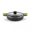 Image de Casserole Basse Avec Couvercle En Fonte D'Aluminium 28cm Prior 400528 Bra