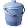 Image de TATAY 1102700 Seau avec couvercle 17 L. Bleu pâle