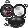 Image de Ibili Inducta Honda 2 ASAS 410536 Poêle à frire, diamètre max. 36 cm, aluminium, compatible avec les cuisinières à induction, revêtement antiadhésif