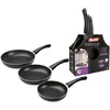 Image de Set Poêles À Frire Ibili Aluminium Antiadhésif 18 20 24 Cm