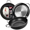 Image de Ibili I-CHEF 403328 Honda CON ASAS Poêle à frire, 28 cm de diamètre maxi, aluminium, compatible induction, revêtement anti-adhésif