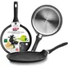 Image de Ibili 440228 PAN CAKE PAN 28CM Poêle à omelette, 28 cm de diamètre maxi, aluminium, compatible induction, revêtement anti-adhésif