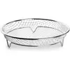 Image de Panier rond IBILI pour friteuse à air, 19 x 4 cm, en acier inoxydable 18/10, spécialement conçu pour les friteuses à air