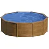 Image de Gre - Piscine Acier Aspect Bois Sicilia Ronde 4,80 X 1,22 M - Gré