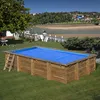 Image de Gre - Bâche Été À Bulles Pour Piscine Bois Rectangulaire Evora De Dimensions Intérieures 5,70m X 3,73m - Couleur Bleu