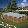 Image de Bâche Hiver Pour Piscine Bois Rectangulaire Lemon De Dimensions Extérieures 3,75 X 2,00m