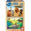 Image de Puzzle Educa Animal Fiends (2x50 cm)