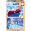 Image de Puzzle 2 x 25 pièces en bois Frozen Educa 16801