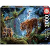 Image de Educa Puzzle 9217662 - Les tigres dans l'arbre - 1000 Teile Puzzle