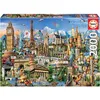 Image de Educa Puzzle 9217697 - Europe Landmarks - 2000 Teile Puzzle