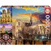Image de Puzzle Educa . Notre Dame Collage 1000 pièces