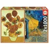 Image de Puzzle 2x1000T van Gogh Tournesols + Café de nuit
