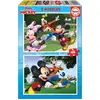 Image de Puzzle en bois 2x48 pièces Mickey & Friends 18885 EDUCA