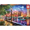 Image de Puzzle de 2000 pièces : Londres au coucher du soleil - EDUCA