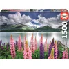Image de Puzzle Éducatif Paysage de Montagne avec Fleurs de Lupin 1500 Pièces
