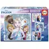 Image de Puzzles Evolutifs La Reine des Neiges - 4 Puzzles Amusants pour Enfants - Neuf