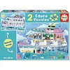 Image de Puzzle d'extérieur et d'intérieur 2x100 pièces