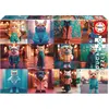 Image de Puzzle - EDUCA - Animaux à la mode - 200 pièces - Activité ludique - Développe la concentration