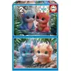 Image de Puzzle - EDUCA - Monstres Mignons - 2 x 100 pieces - Pour enfants des 8 ans - Theme dessins animés - Neuf
