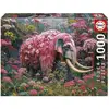 Image de Puzzle - EDUCA - Éléphant Fleuri - 1000 pieces - 48x68 cm - Pour adultes - Animaux - Neuf