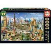 Image de Puzzle - EDUCA - Symboles de l'Europe miniature - 1000 pièces - 62,5 x 30 cm - à partir de 12 ans