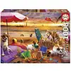 Image de Puzzle - EDUCA - Chiens Jouant a la Plage - 1000 pieces - 68 x 48 cm - a partir de 12 ans - Neuf