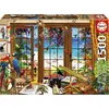 Image de Puzzle - EDUCA - Fenêtre de l'observateur d'oiseaux - 1500 pièces - 85 x 60 cm - Pour adultes