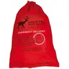 Image de Hotte Père Noël rouge imprimée North Pole Post 65cm