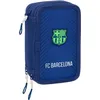 Image de Trousse à crayons triple F.C. Barcelona bleu marine 12,5 x 19,5 x 5,5 cm 37 pièces