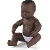 Image de Miniland Babydoll Garçon africain 40cm Poupée parfumée à la vanille Marron