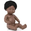 Image de Poupée bébé africaine Miniland, atteinte du syndrome de Down, 38 cm, noire, noire, taille unique