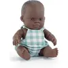Image de Miniland Poupée bébé garçon africain 21cm Poupée jouet éducatif