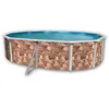 Image de Toi - Kit Piscine Hors-sol Acier Rocalla Ovale 5.50 X 3.66 X 1.20m Décor Pierre