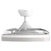 Image de Ventilateur de plafond Taurus Polar Hide & Go avec éclairage LED 40 W, 6 vitesses, minuteur, mode été/hiver, télécommande Blanc - Neuf