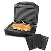 Image de Taurus - Miami Sandwich Maker Premium 900w 3 Plaques Antiadhésives Amovibles Led Indicator Rangement Vertical Cool Touch Handle Base Antidérapante