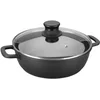 Image de Lacor 25832 Casserole basse en fonte d'aluminium avec couvercle en verre 32 x 34 x 10 cm