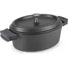 Image de Cocotte Ovale 31 Cm Noir - Fundicion - Lacor
