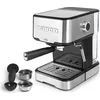 Image de LACOR 69256 - Machine à café espresso avec 2 sorties de café et fonction chaleur/mousse, convient pour le café moulu et le, 21x26'5x30 cm