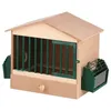 Image de Cage Pour Oiseaux En Bois, Canaris, Perruches Et Oiseaux Exotiques, 48x27x36 Cm