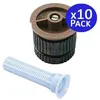 Image de Lot De 10 Buse Rain Bird 12 Van Pour Diffuseurs D'Irrigation Arroseurs De Jardin À Angle Réglable Portée 3,7 Mètres