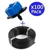 Image de Suinga - Tuyau D'Arrosage Goutte À Goutte 16 Mm 100 Mètres + 100 Goutteur À Compensation Automatique 8 Litres Par Heure