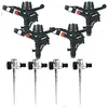 Image de Suinga - Lot De 4 Arroseur À Pulsation, Arroseur De Pelouse Réglable, Arroseur À Secteur Agricole 3/4'', 13 À 18 M + Piquet De Support