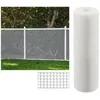 Image de Suinga - Maille Plastique Carré 1x1 Cm, Blanc 1 X 5 M, Clôture Artificiel Pour Terrasses, Balcons Ou Jardins