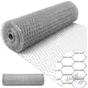 Image de Grillage À Poule 40mm 0,6x50 M. Galvanisé Maille Hexagonal Cloture Poulailler Voliere Poulailler Jardin Metallique Grillage Trip