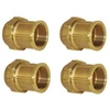 Image de Lot De 4 Raccord Compression Taraudé Laiton 40mm X 1 1/4'' Femelle Accessoire En Laiton Certifié Aenor Lien Fileté Femelle