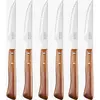 Image de Coffret 6 couteaux steak lame crantée bois - Arcos - 377600 - forest