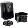 Image de JATA JEFR1221 - 1,5 l ölfreie Fritteuse mit Korb. Température de 80 à 200°. Morceau de bois anti-brûlure et anti-salissure. minuterie de 30 minutes. Design compact